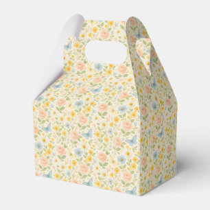 Ballotins Motif floral vintage coloré avec papillons