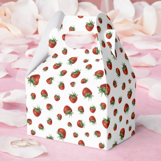 Ballotins Motif Fraise (Mariage)