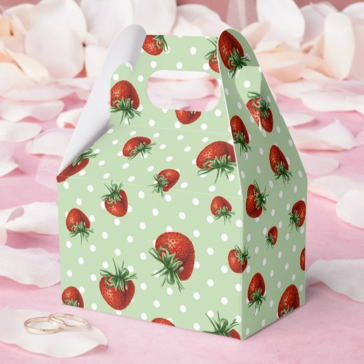 Ballotins Motif Fraise (Mariage)