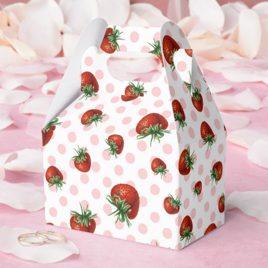 Ballotins Motif Fraise (Mariage)
