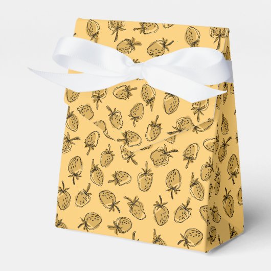 Ballotins motif fraise jaune (Verso)