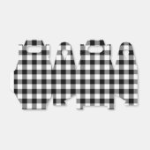 Ballotins Motif Gable en noir et blanc En vichy Ballotin (Déplié)