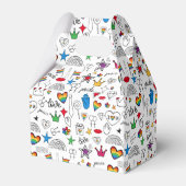 Ballotins Motif gay pride Doodle (Arrière)