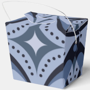 Ballotins Motif géométrique bleu de style rétro