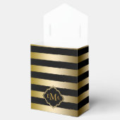 Ballotins Motif géométrique des bandes d'or monogrammes (Ouvert)