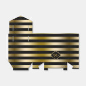 Ballotins Motif géométrique des bandes d'or monogrammes (Déplié)