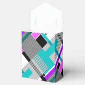 Ballotins motif géométrique en couleurs rayées et néons (Ouvert)