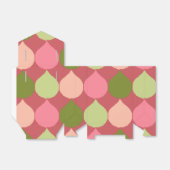 Ballotins Motif géométrique vert rose de cercles de larme (Déplié)