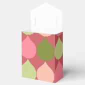 Ballotins Motif géométrique vert rose de cercles de larme (Ouvert)