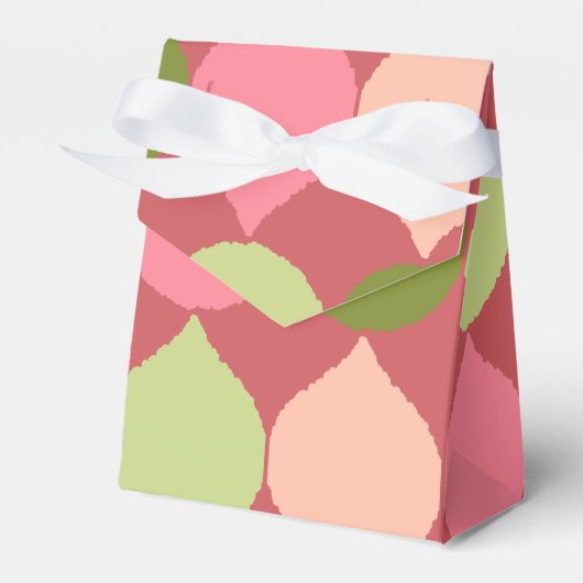 Ballotins Motif géométrique vert rose de cercles de larme (Verso)