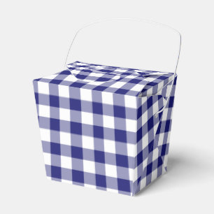 Ballotins Motif Gingham à carreaux bleus et blancs de ferme