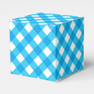 Ballotins Motif Gingham Bleu