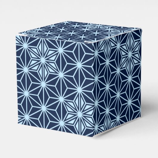 Ballotins Motif japonais Asanoha - bleu indigo (Verso)