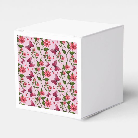 Ballotins Motif joli papillon Cerise, Fruit Kawaii brillant (Verso)