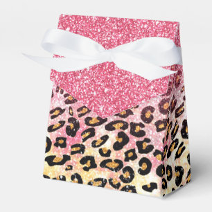 Ballotins Motif léopard de Parties scintillant rose Glam