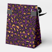 Ballotins Motif léopard d'or et de violet (Arrière)