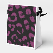 Ballotins Motif léopard noir et violet (Arrière)
