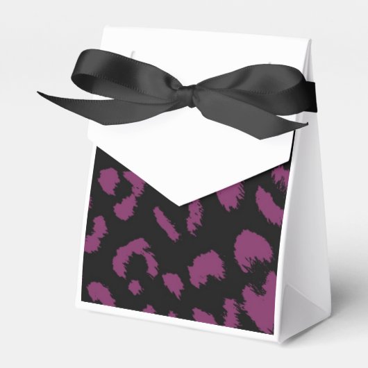 Ballotins Motif léopard noir et violet (Verso)
