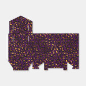 Ballotins Motif léopard or et violet (Déplié)
