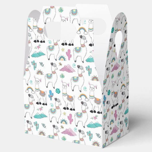 Ballotins Motif Llama Carton mignon (Ouvert)