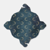 Ballotins Motif Lune Vintage bleu et or (Déplié)