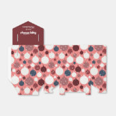 Ballotins Motif Maroon Pink Blue Holiday Balls (Déplié)