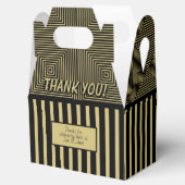 Ballotins Motif Merci Gold et Black Geometry Stripes (Ouvert)