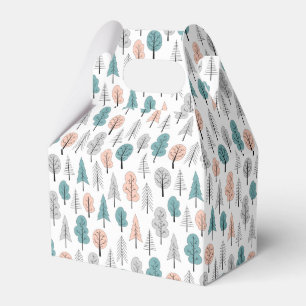Ballotins Motif mignon de forêt de griffonnage