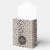 Ballotins Motif moderne chic brun cheetah imprimé monogramme (Ouvert)