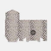 Ballotins Motif moderne chic brun cheetah imprimé monogramme (Déplié)