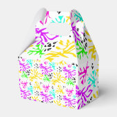 Ballotins motif néon multicolore Abstrait (Arrière)