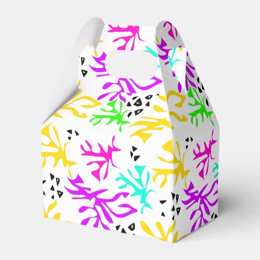 Ballotins motif néon multicolore Abstrait (Verso)