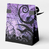 Ballotins Motif noir et violet Ballotin personnalisé (Arrière)