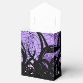 Ballotins Motif noir et violet Ballotin personnalisé (Ouvert)