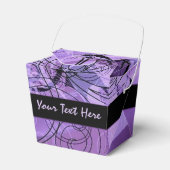 Ballotins Motif noir et violet retirer Ballotin (Verso)