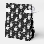 Ballotins motif noir scandinave de Noël (Arrière)