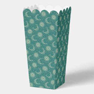 Ballotins Motif ornemental vintage lune turquoise