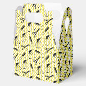 Ballotins Motif Outil de coiffeur jaune (Ouvert)