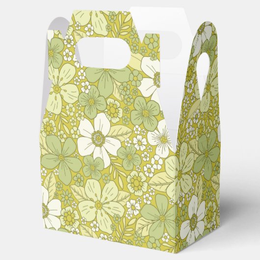 Ballotins Motif Pastel vert et jaune (Ouvert)