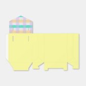 Ballotins Motif Plaid violet rose jaune bleu turquoise (Déplié)