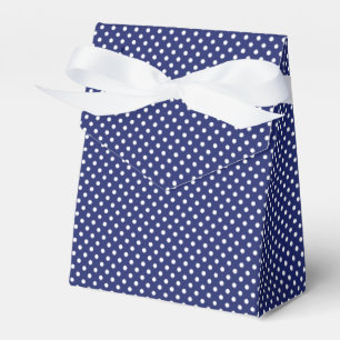 Ballotins Motif Pois Blanc Bleu marine