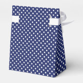 Ballotins Motif Pois bleu et blanc de la Marine (Arrière)