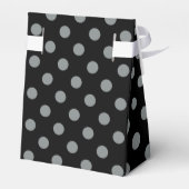 Ballotins Motif Pois noir et gris (Arrière)