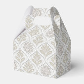 Ballotins Motif Quatrefoil Beige et Blanc Étincelant (Arrière)