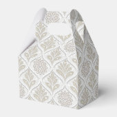Ballotins Motif Quatrefoil Beige et Blanc Étincelant (Verso)