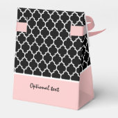 Ballotins Motif Quatrefoil noir et blanc monogramme (Arrière)