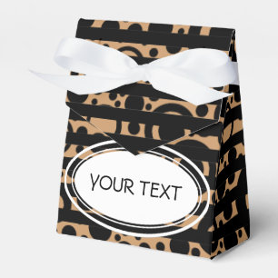 Ballotins Motif - rayures - noir + votre texte et backgr.