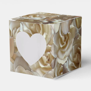 Ballotins Motif Rose d'Ivoire – Art Floral Élégant