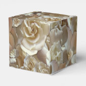 Ballotins Motif Rose d'Ivoire – Art Floral Élégant (Arrière)