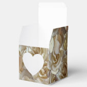 Ballotins Motif Rose d'Ivoire – Art Floral Élégant (Ouvert)